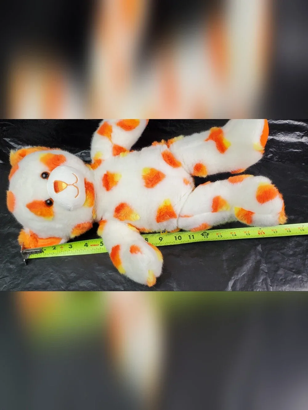 Build-A-Bear BAB 2010 Candy Corn Teddy Limited Edition Halloween Plush - EUC